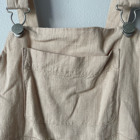 Zara Kids Canvas Overall Dress Size 9 - Picture 5 of 10